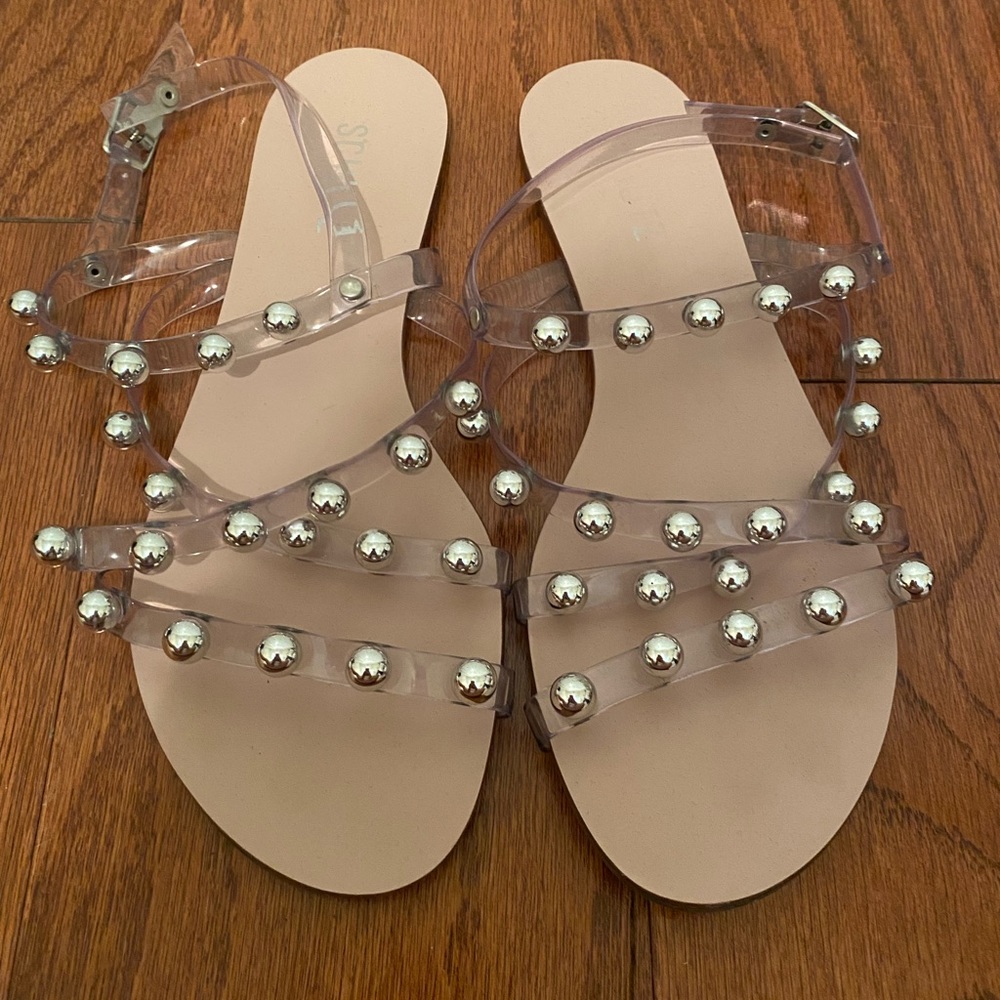 Shultz clear strap sandals
